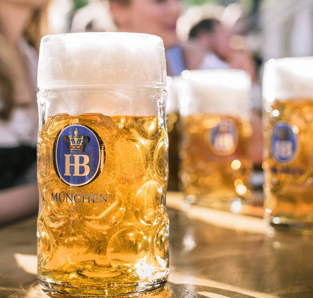 pints of German beer