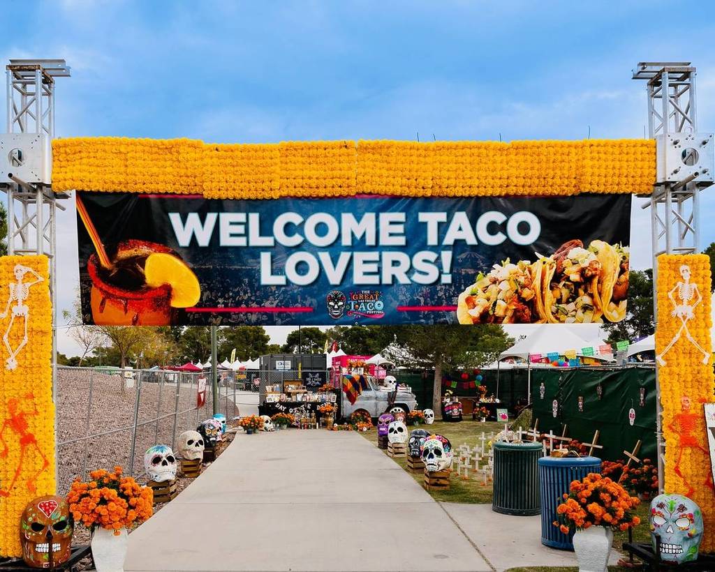 entry to a tacos festival in Vegas
