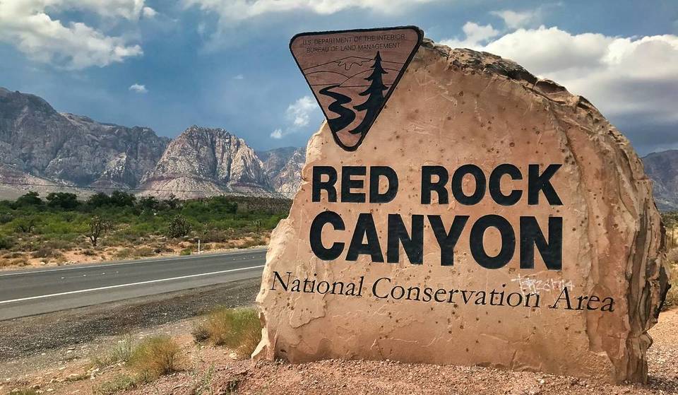 The Iconic Red Rock Canyon Sign Has Moved — Here’s Why The Beloved Photo Op Was A ‘Hazard’