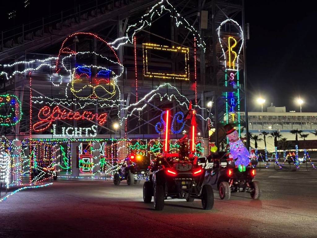 holiday display in Vegas