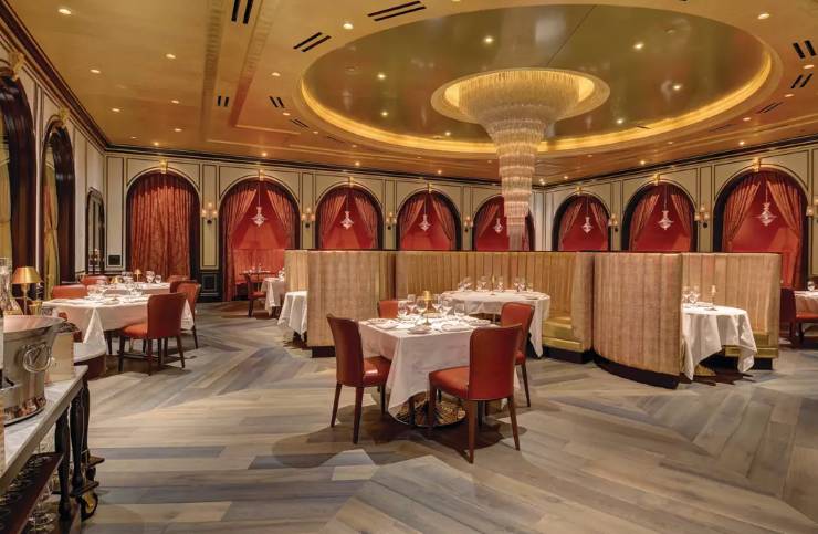 inside Carbone in Vegas