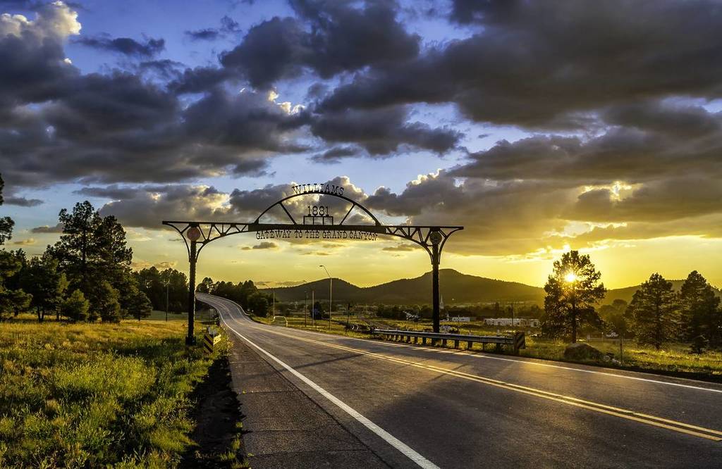 entering Williams , Arizona