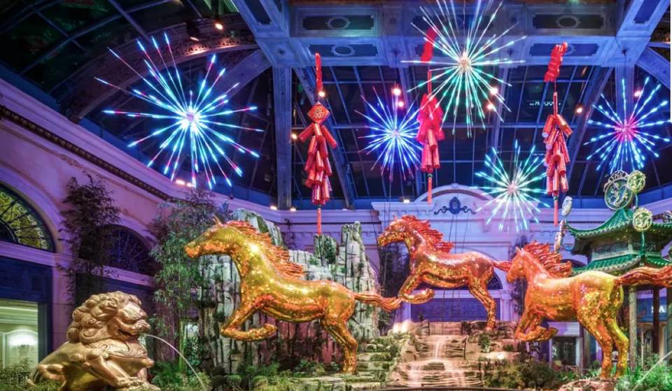 Bellagio Celebrates The Year Of The Fire Horse With A Stunning And Free To Visit Display