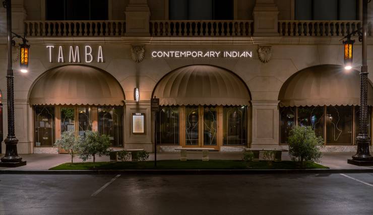 inside Tamba Indian Restaurant in Vegas