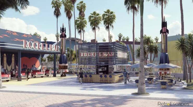 bar at nostalgia park RetroEscapes