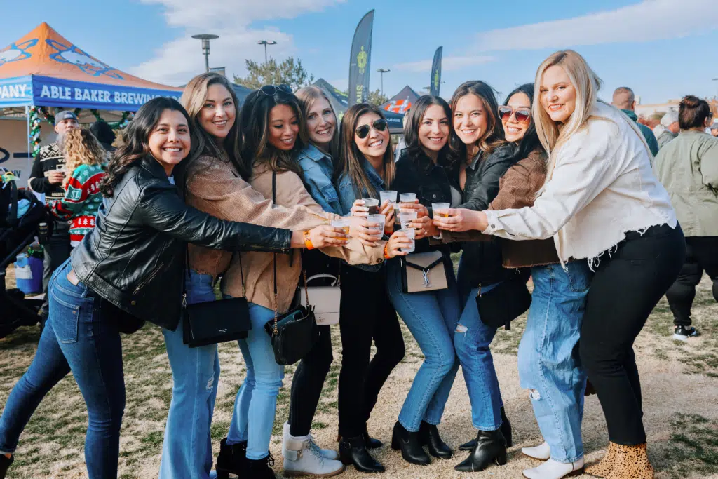 girls at a beer festival