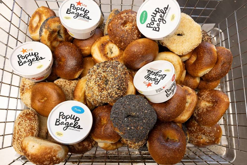bagels and spreads from PopUp
