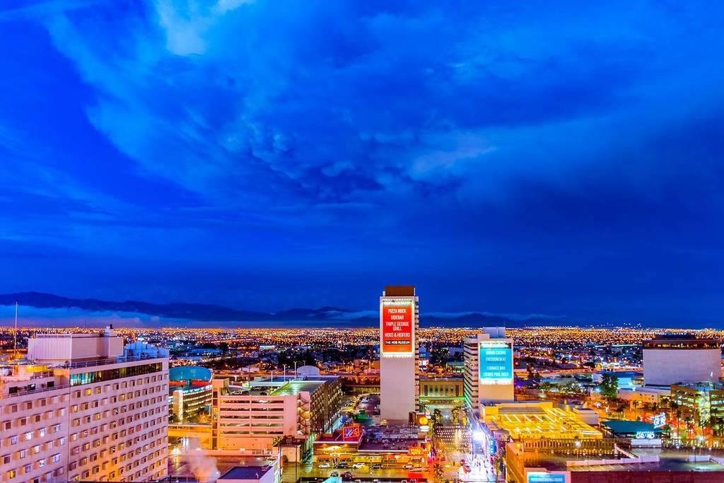 Vegas neighborhoods at dawn