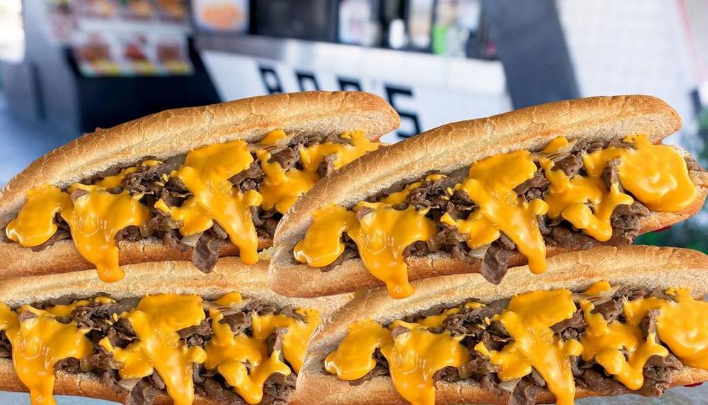 Philly cheesesteaks close-up