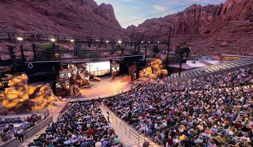 This outdoor theater, just 2 hours from Vegas, is hidden inside a 1,500-foot canyon — and it’s bringing top-tier Broadway plays to the desert