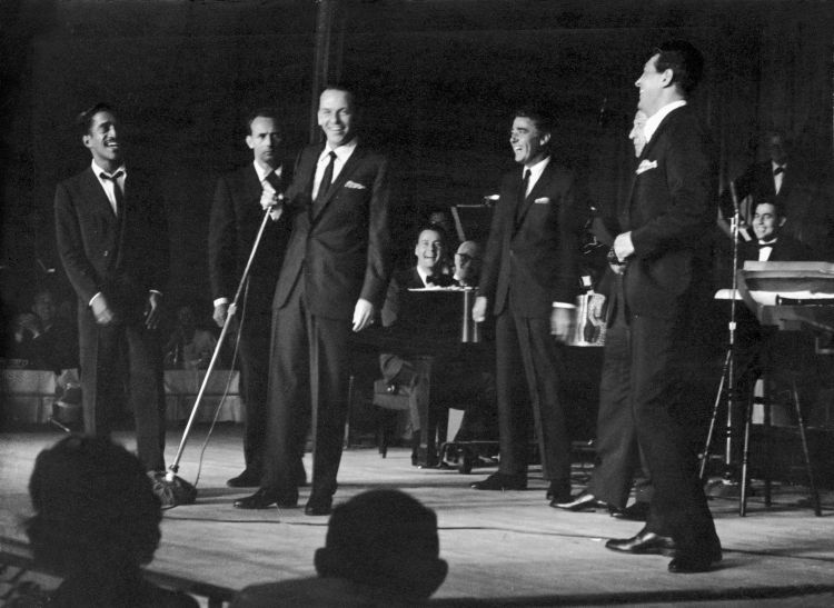 El Rat Pack actuando en Las Vegas