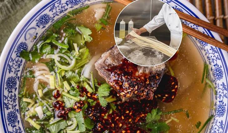 Vegas is now serving America’s biggest bowl of noodles — but the real challenge is grabbing your slow-cooked beef with a strict one-chance limit