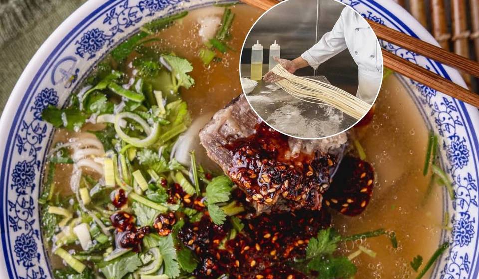 Vegas is now serving America’s biggest bowl of noodles — but the real challenge is grabbing your slow-cooked beef with a strict one-chance limit