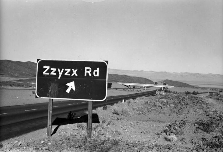señal de Zzyzx Road