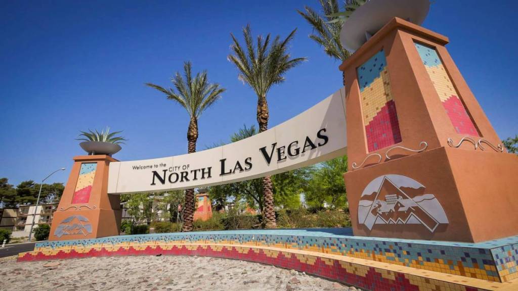 a sign saying welcome to North Las Vegas