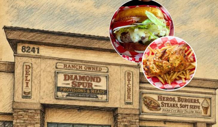 Llevando la cultura de las charcuterías del Bronx a Las Vegas, Diamond Spur sirve un sándwich «hot chicken Caesar» que se ha hecho viral y hamburguesas a 6,99 dólares directamente de sus propios ranchos