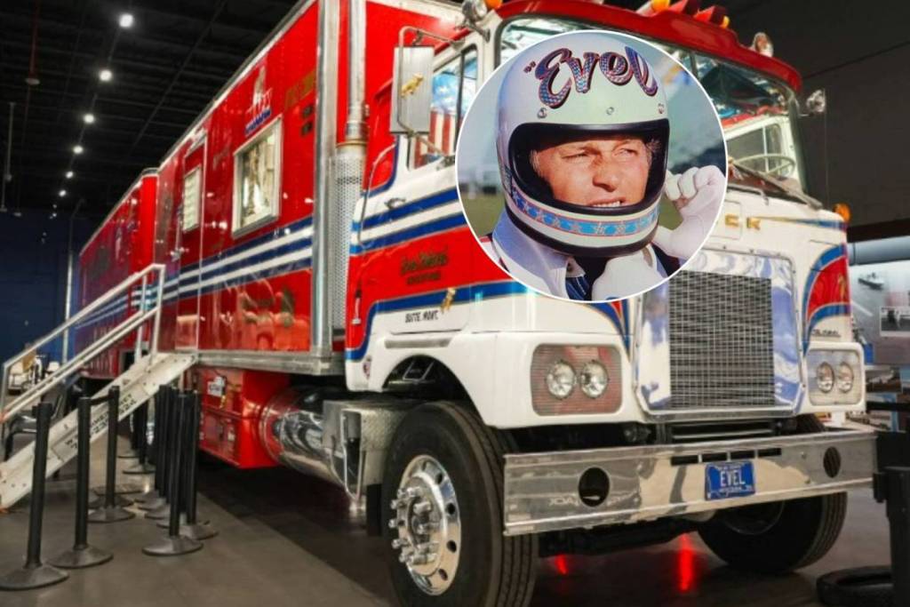 Evel Knievel y su famosa camioneta «Big Red»