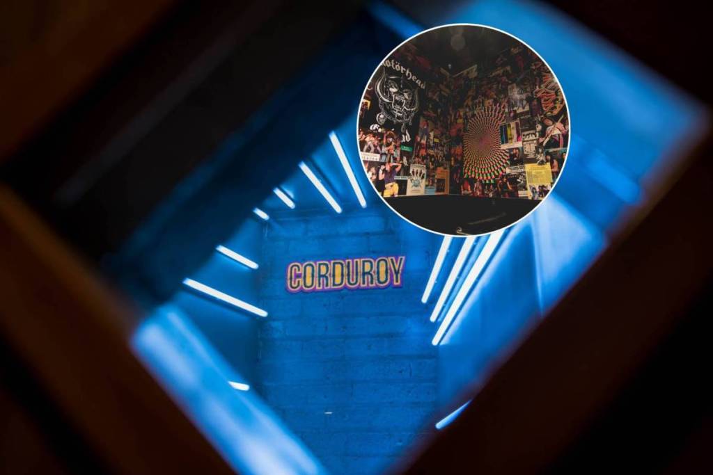 fotos de un bar de rock de Las Vegas llamado Corduroy