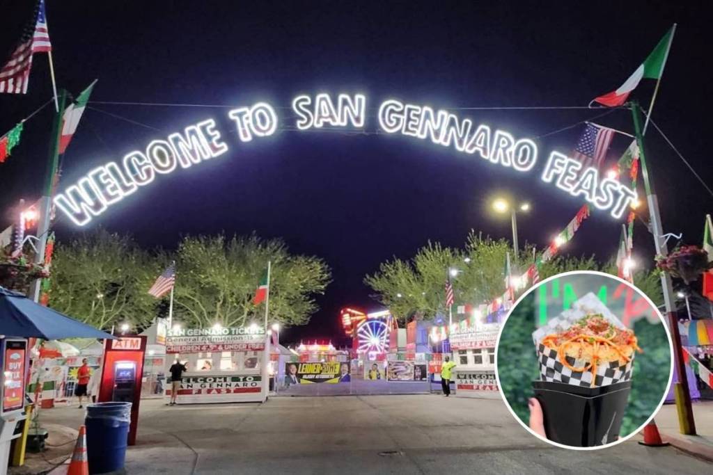 San Gennaro Feast sign in las vegas