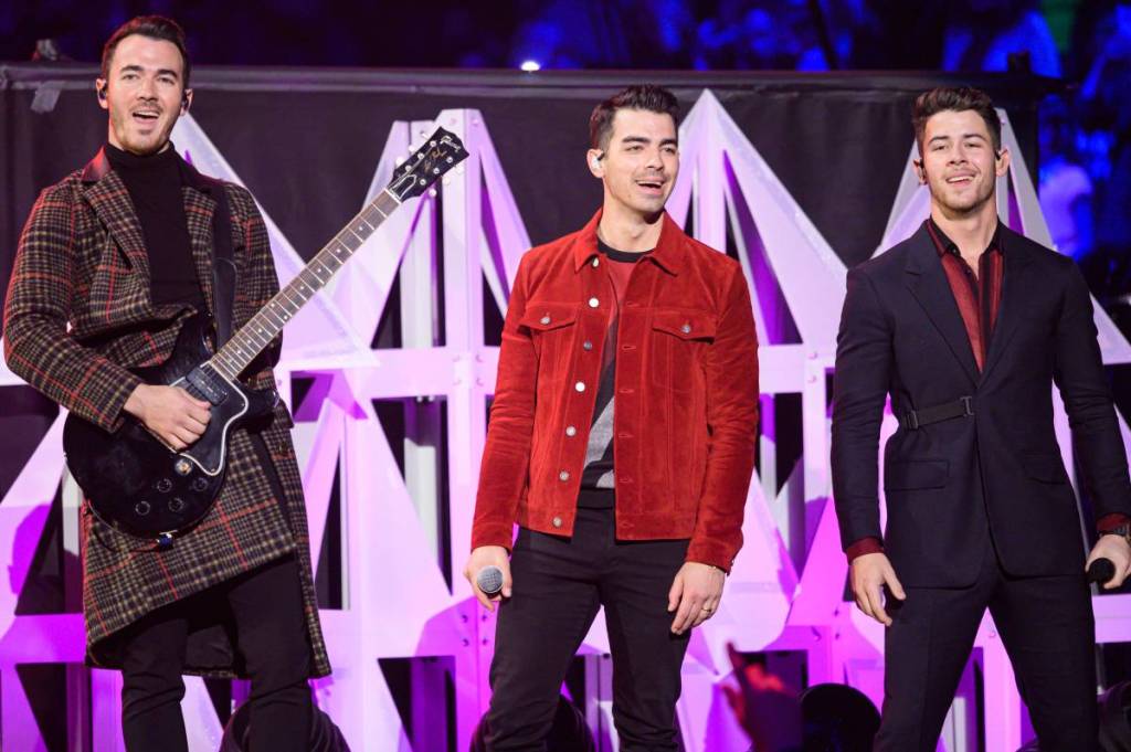 the Jonas Brothers in concert
