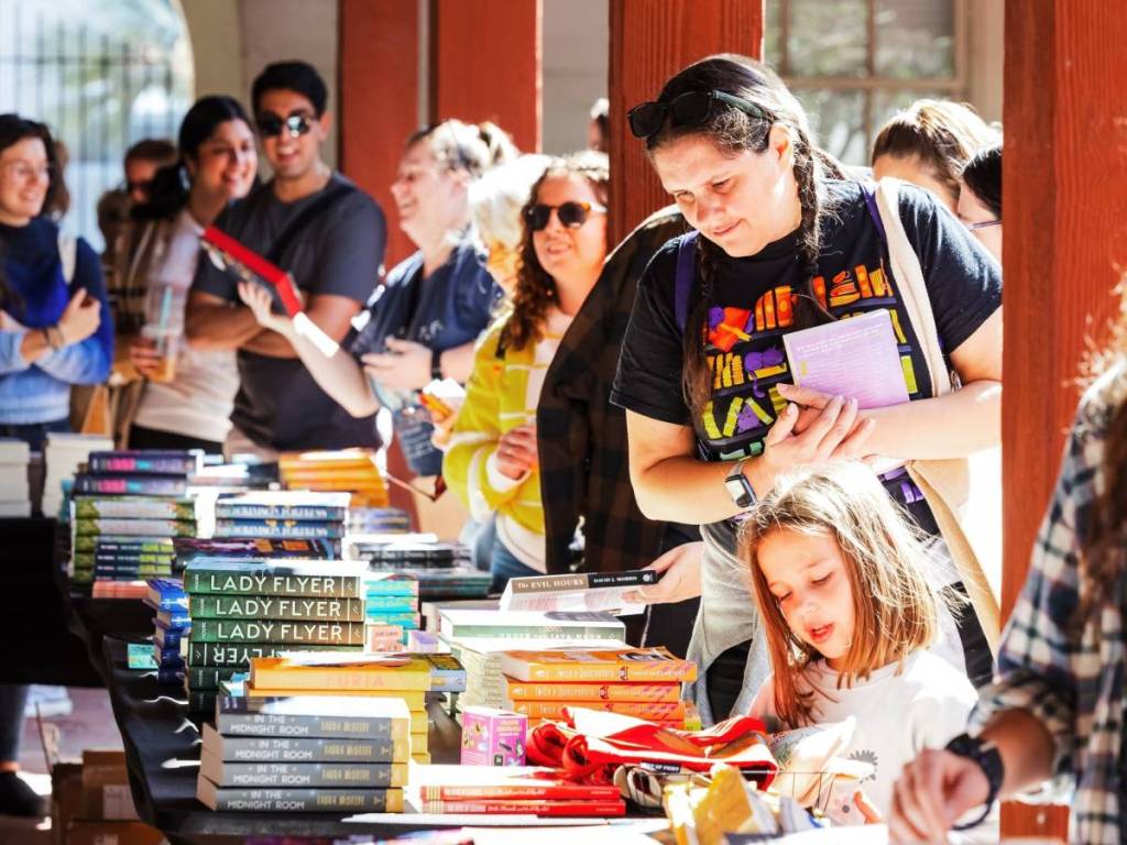 people browsing books at Las Vegas Book Festival