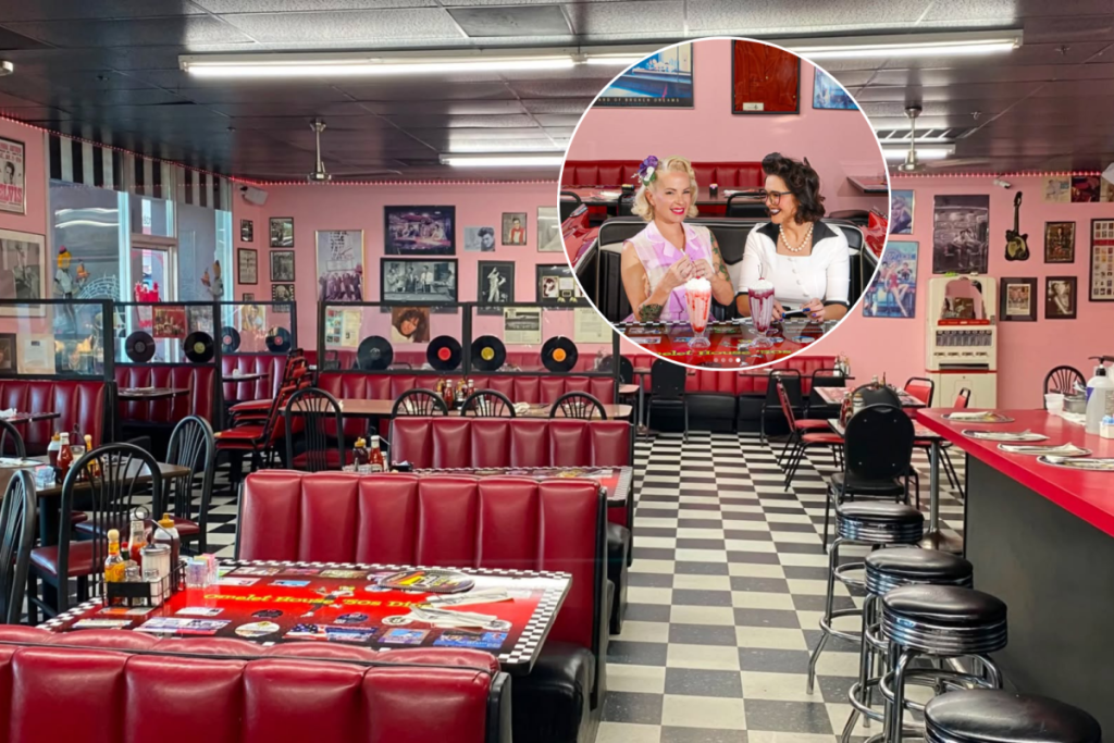 a 50s themed diner in Vegas