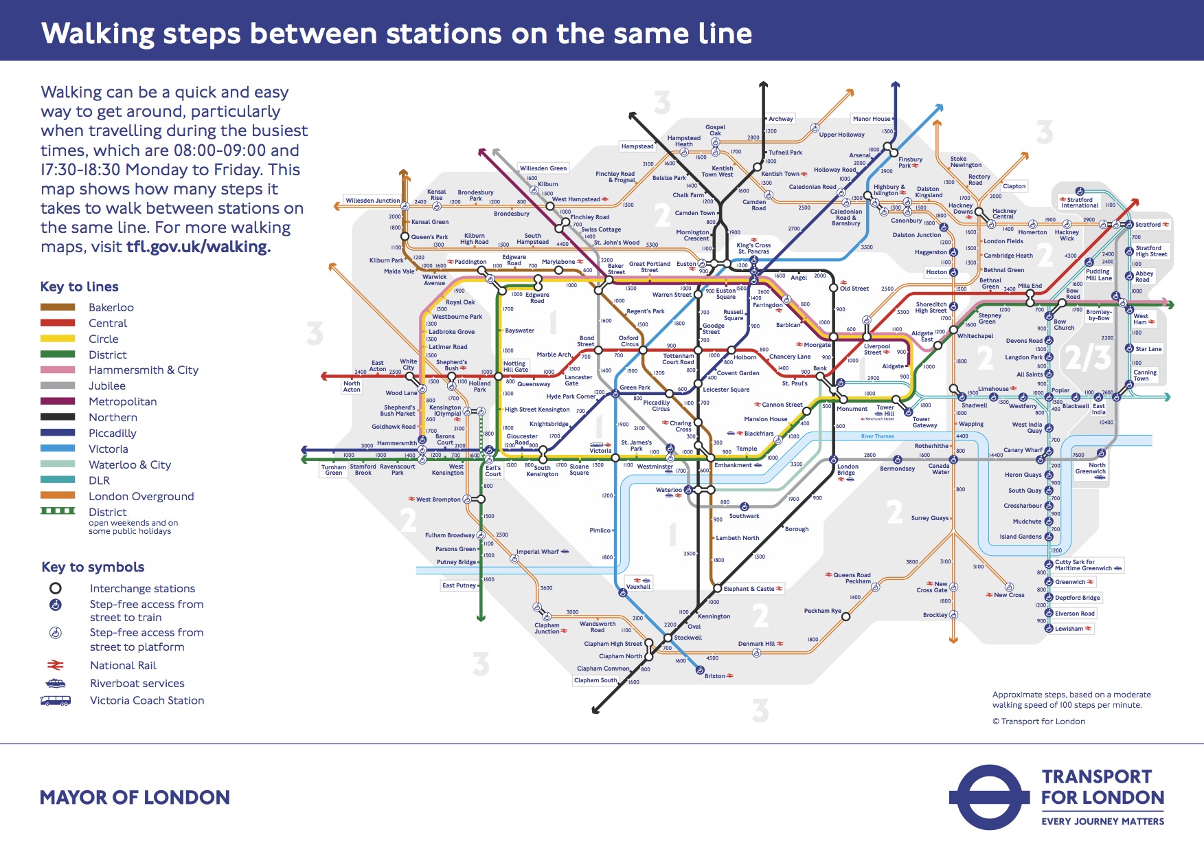 This Tube Map Shows You How Many Steps There Are Between Each Station