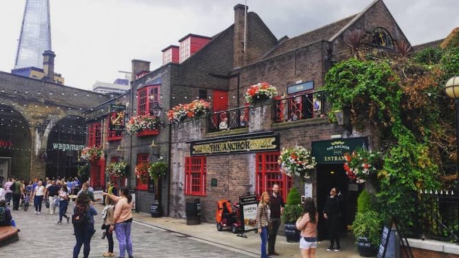 The Anchor riverside pub - a great spot for a first in date in London