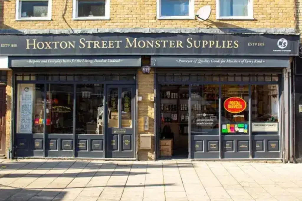 Exterior to Hoxton Street Monster Supplies