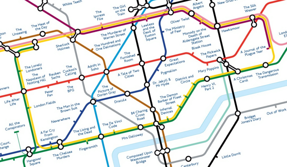 This Lovely Literary Tube Map Swaps Out Stations For Beloved Books Set In London