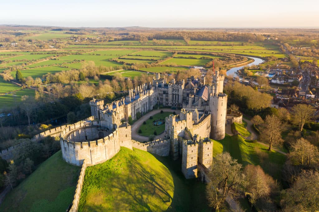 Lo spettacolare Castello di Arundel nel West Sussex, uno dei castelli più belli vicino a Londra.