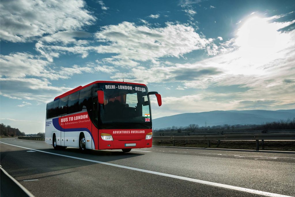 London to Delhi Bus