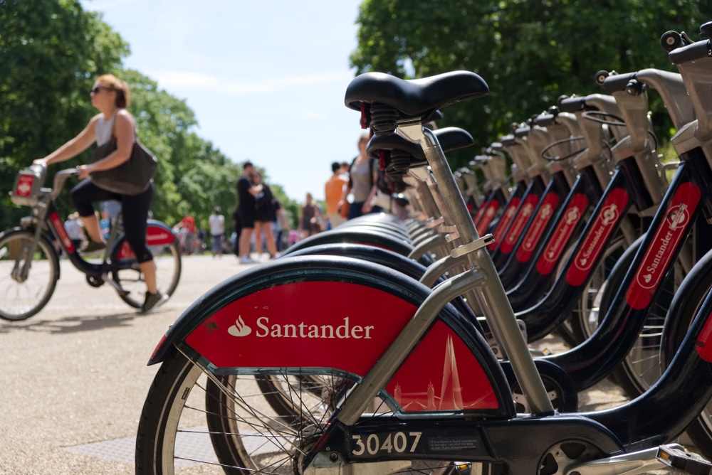 Santander bike station online near me