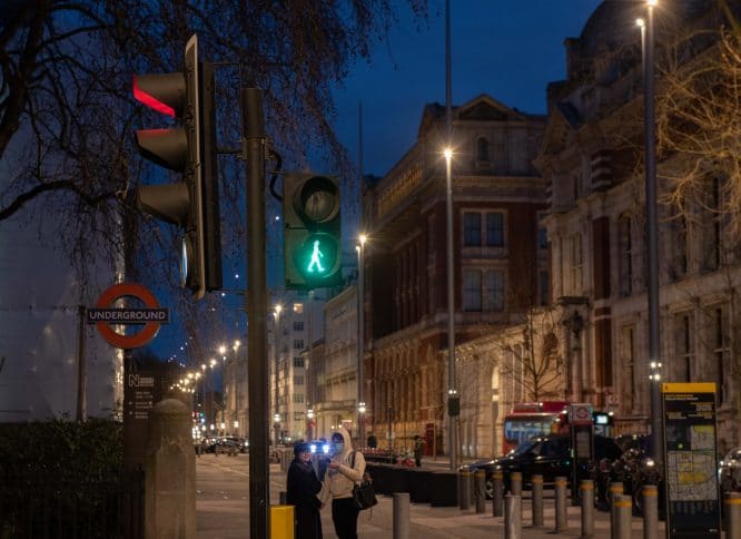 Green Woman Traffic Signals Have Appeared Across London For IWD