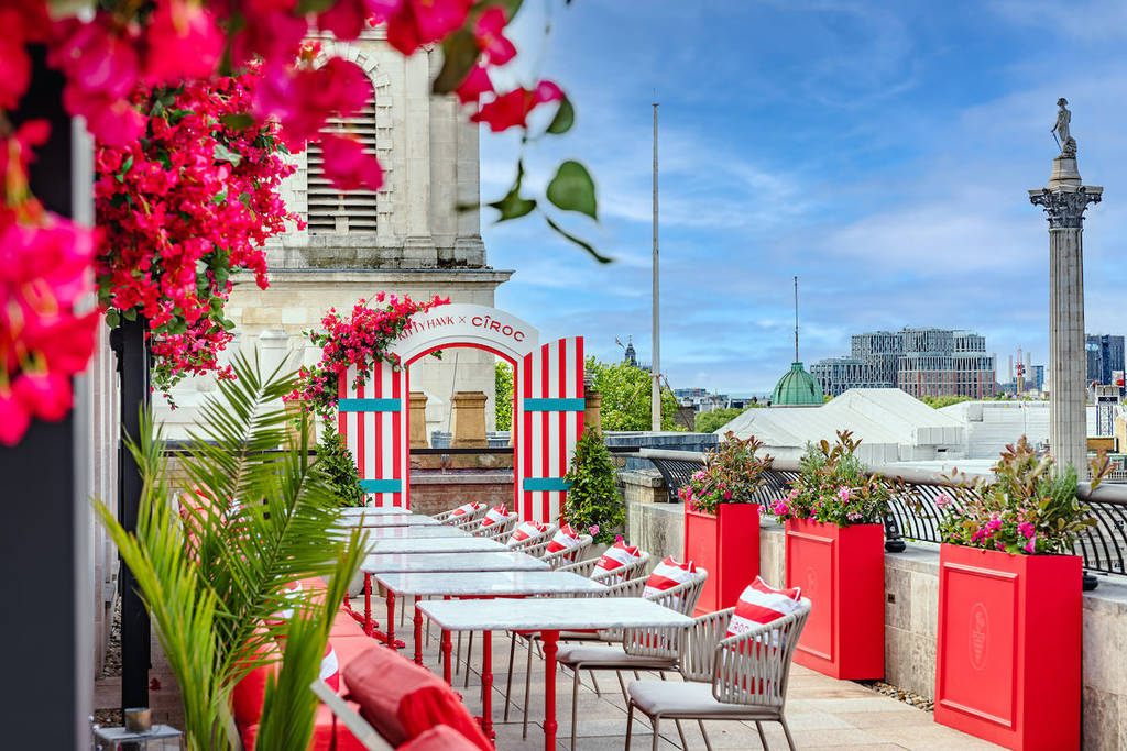a gorgeous london rooftop on a sunny day