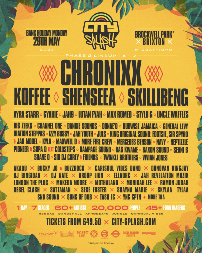 City Splash See Chronixx, Koffee, Stylo G, Max Romeo & More