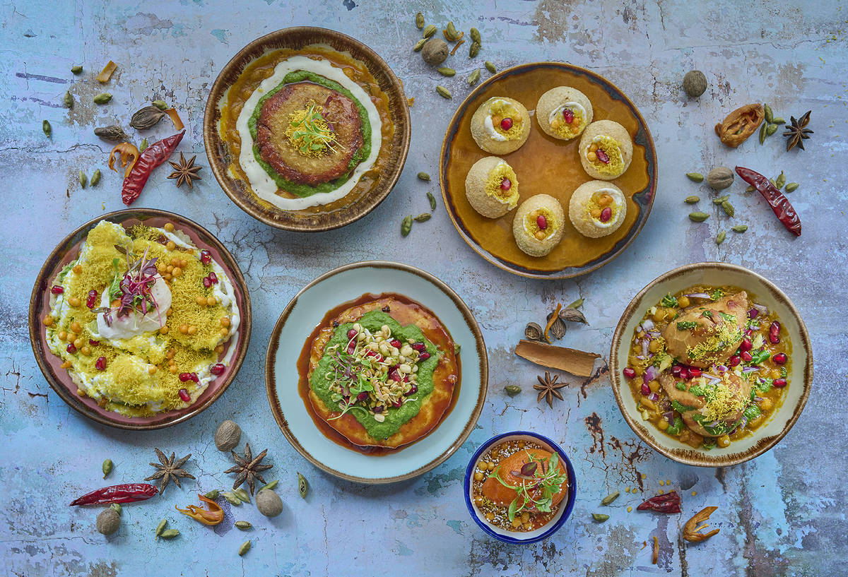 chaat selection at cinnamon collection