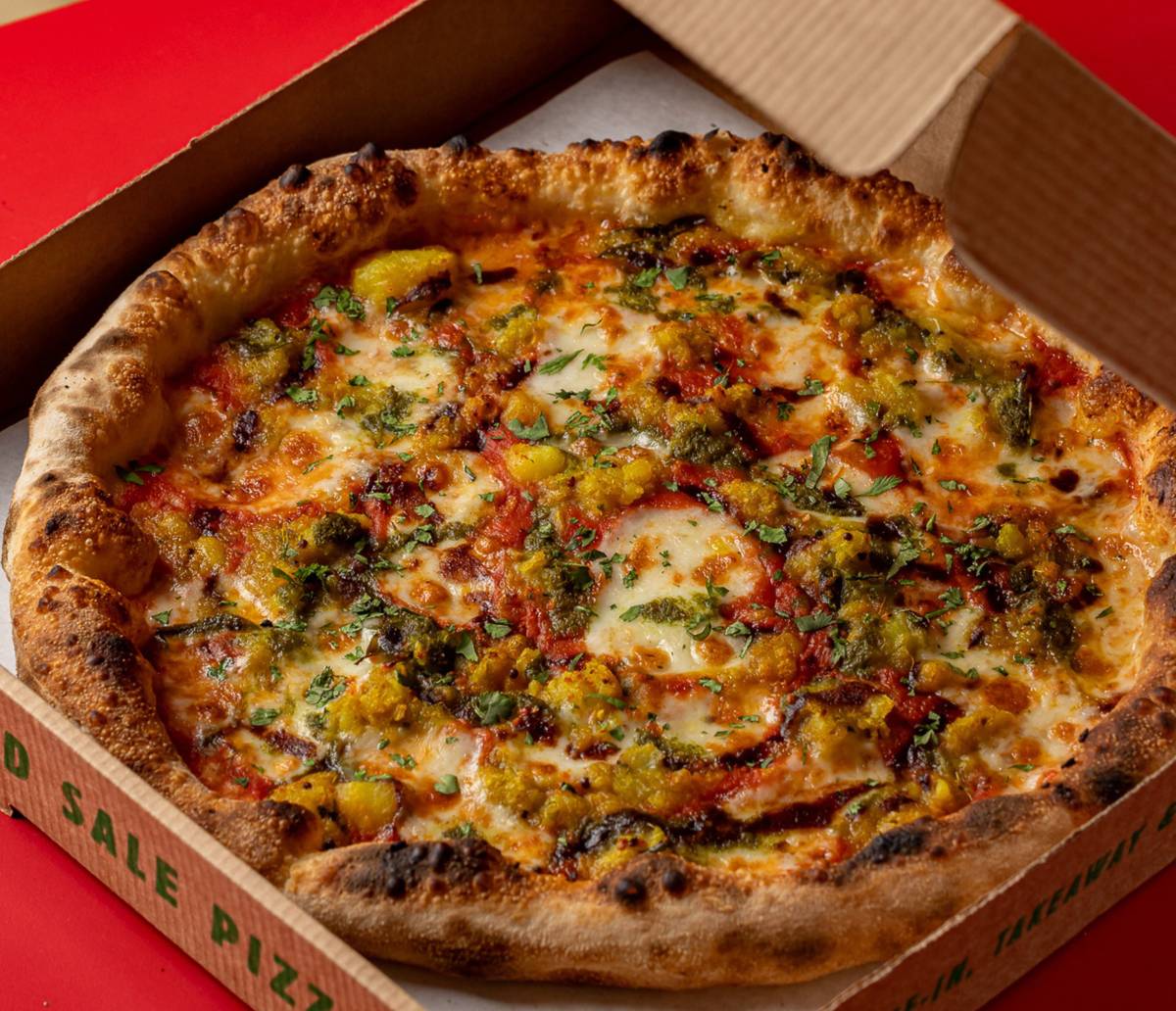 yard sale and dishoom collaboration pizza