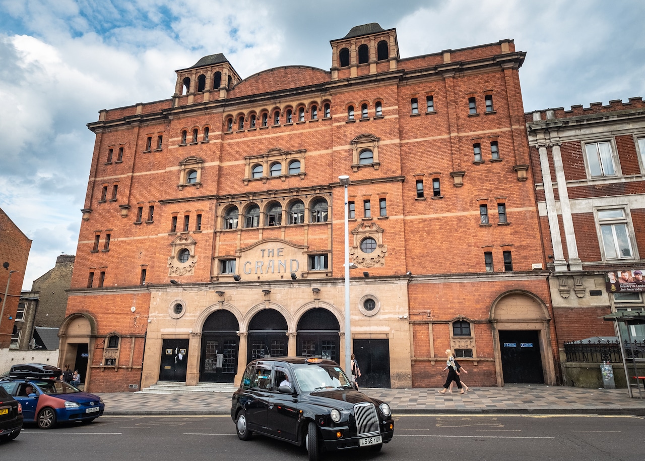 the exterior of Clapham Grand