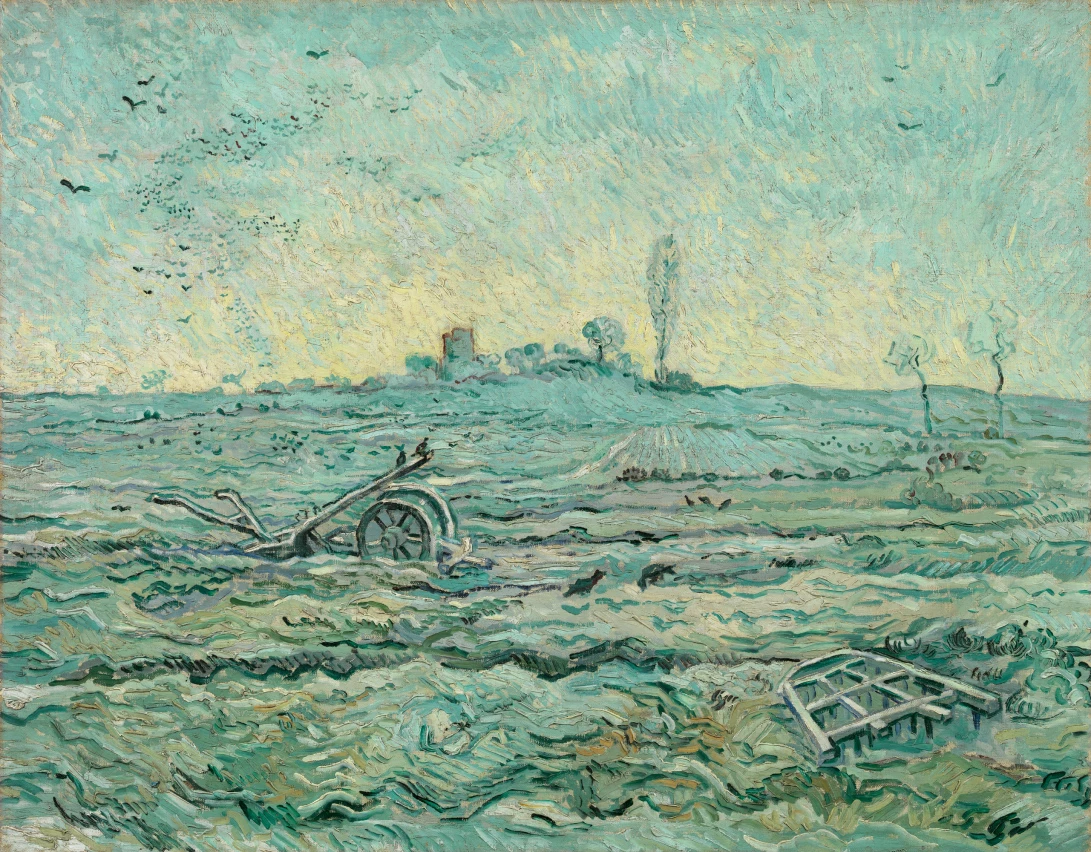 Snow-Covered Field with a Harrow (after Millet), 1890 Oil on canvas. 72.1 cm x 92 cm. Van Gogh Museum, Amsterdam (Vincent van Gogh Foundation)