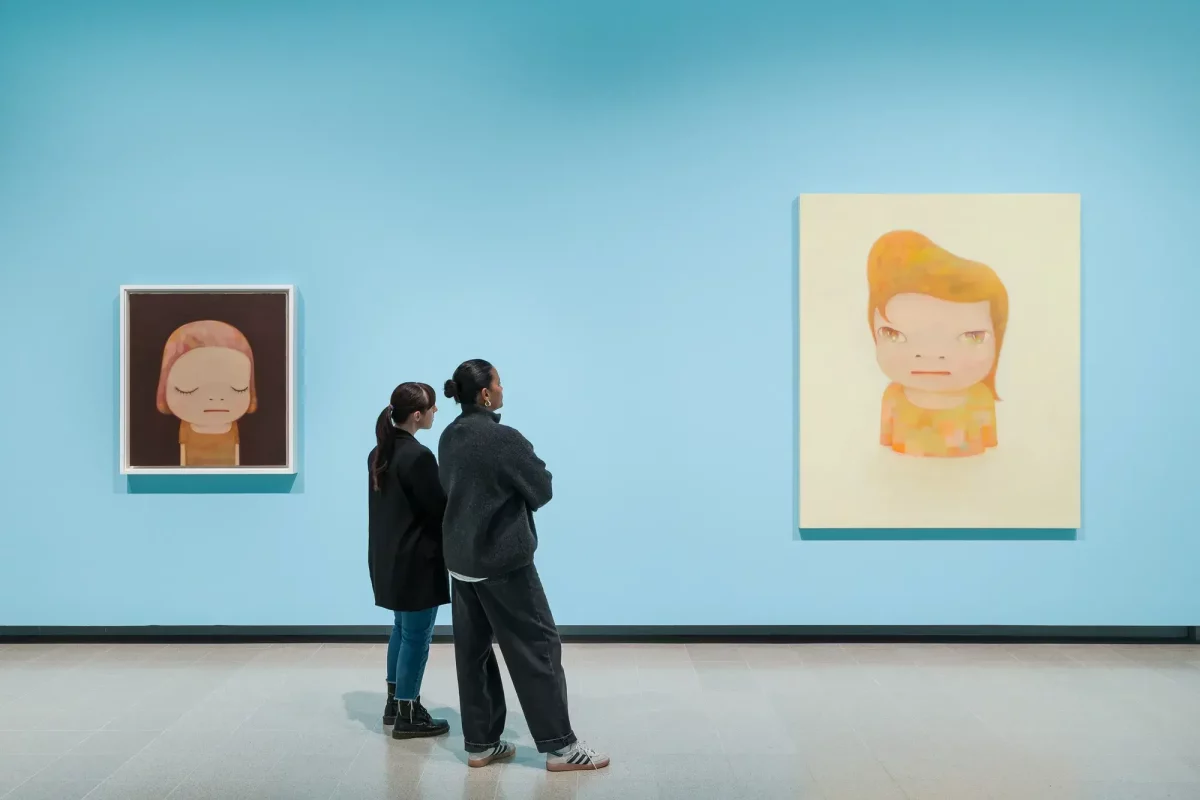 installation view of Yoshitomo Nara. Photo: Mark Blower. Courtesy the artist and the Hayward Gallery.