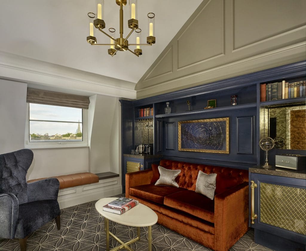the duplex suite at the 100 Queens Gate Hotel