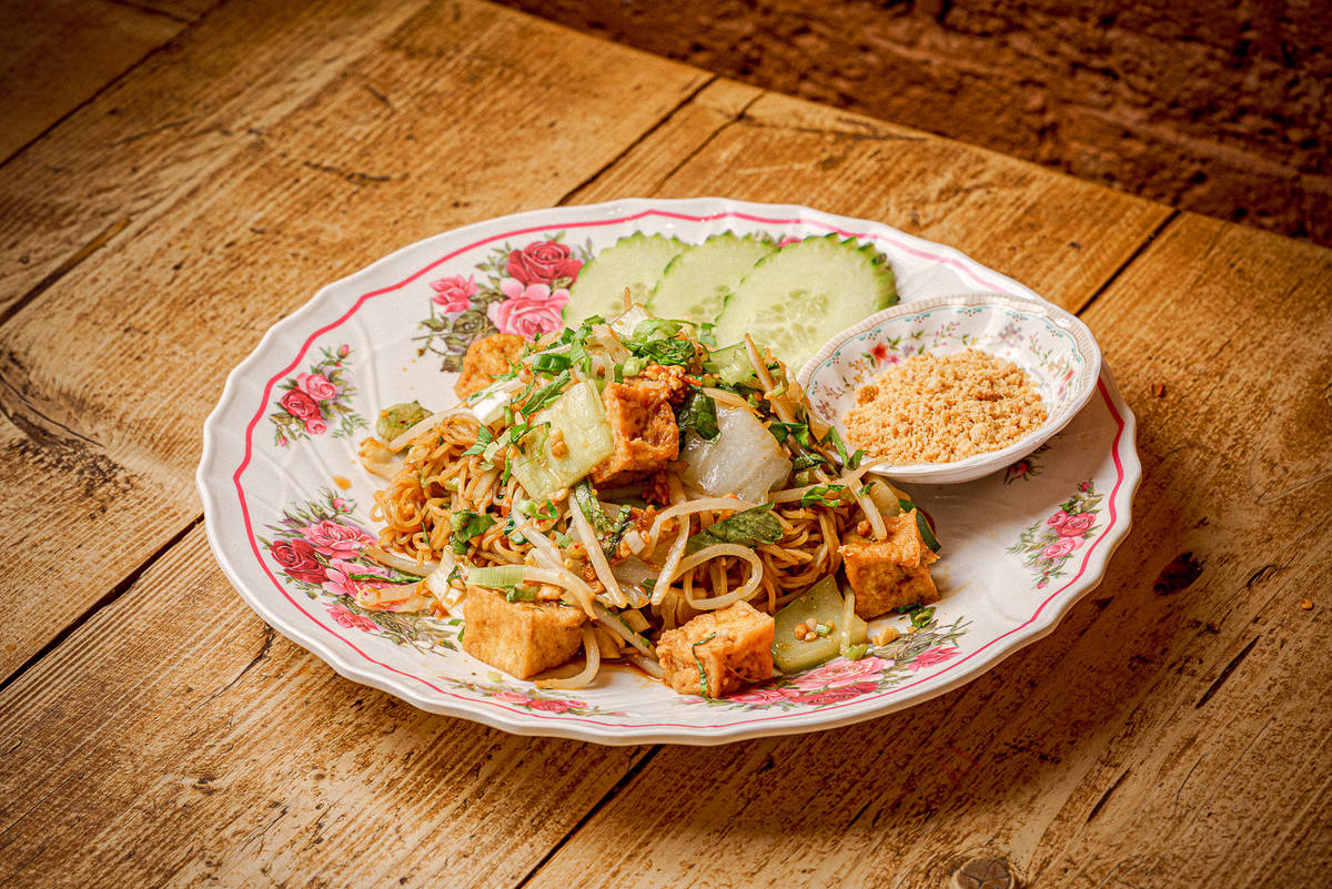 thai food served on a plate