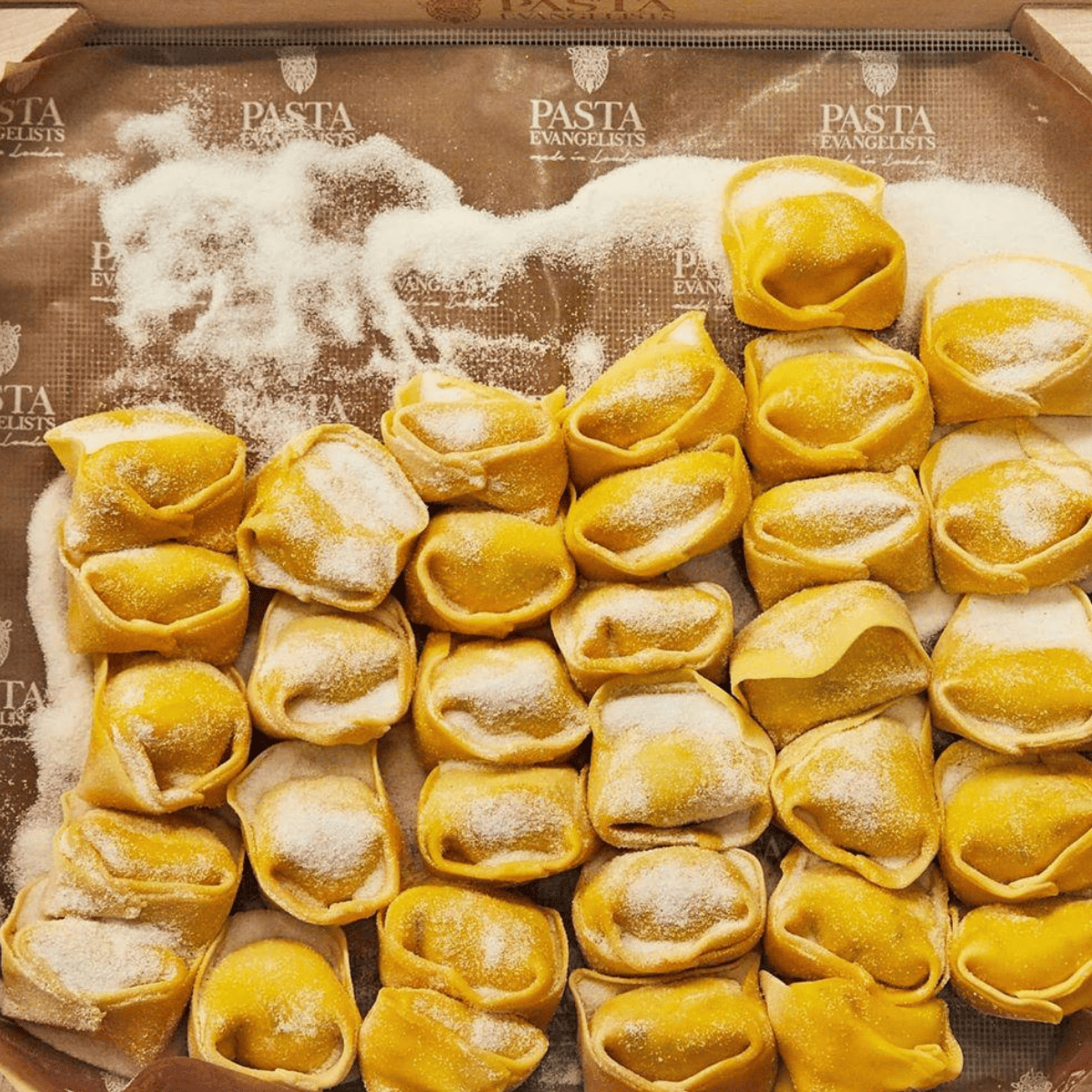 a selection of pasta raviolis