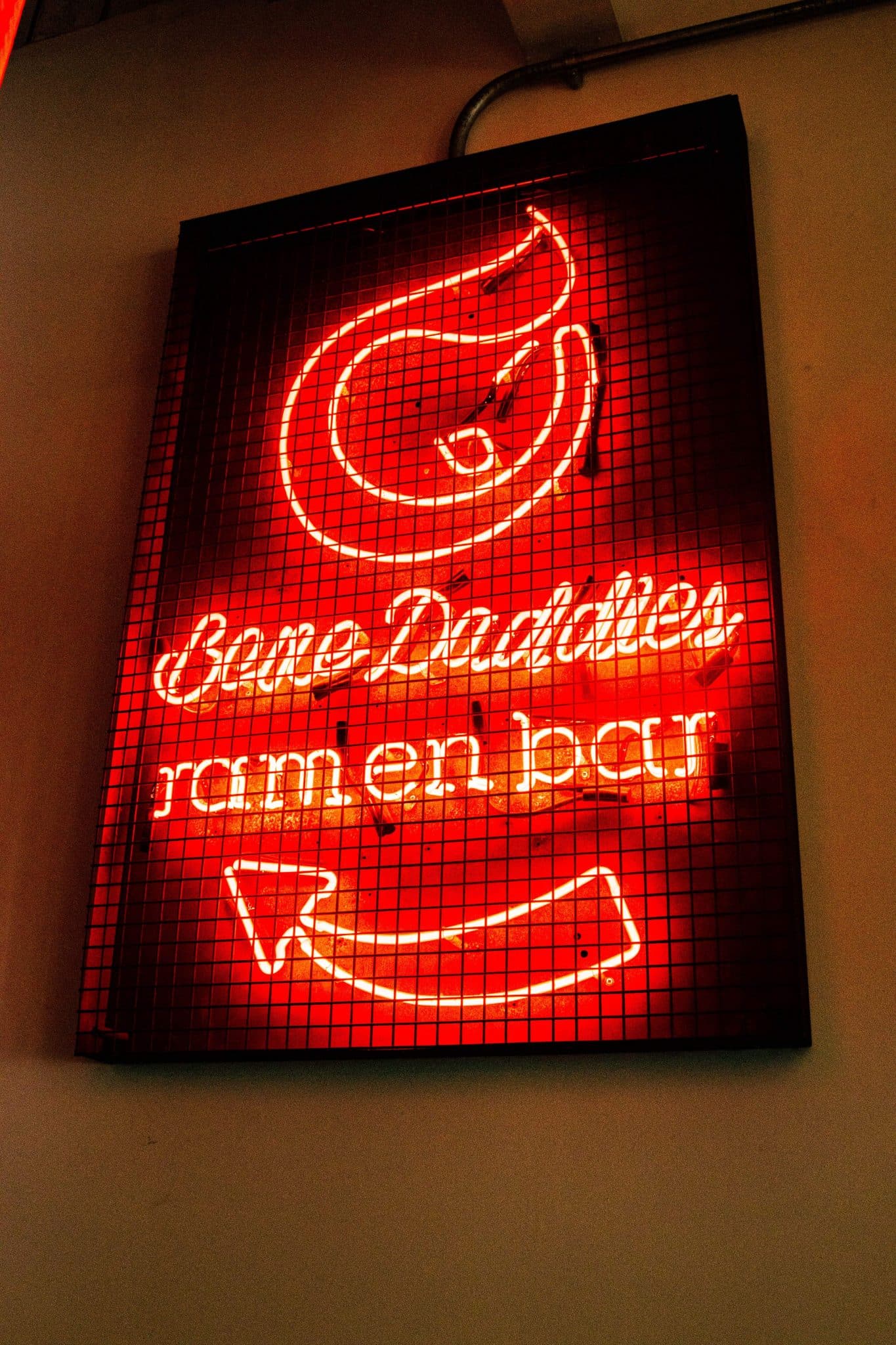The Bone Daddies neon sign