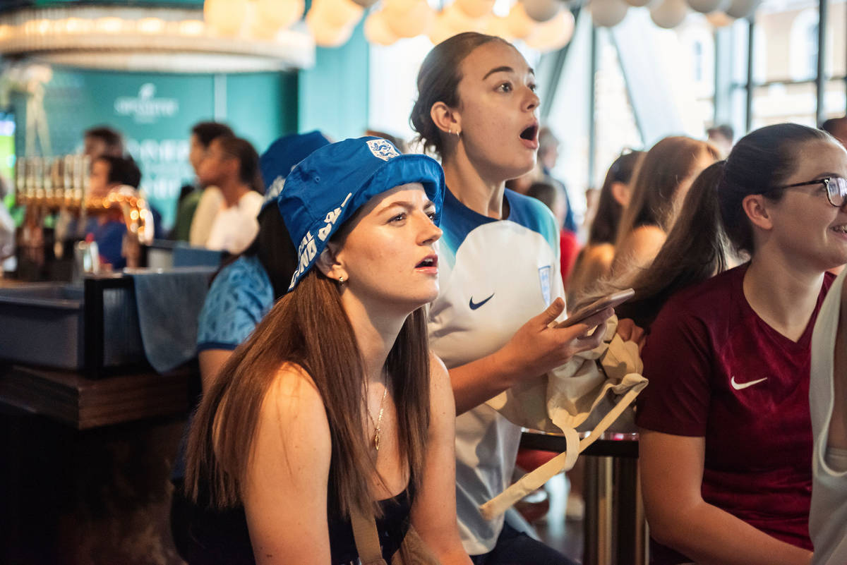 football fans reacting to the action