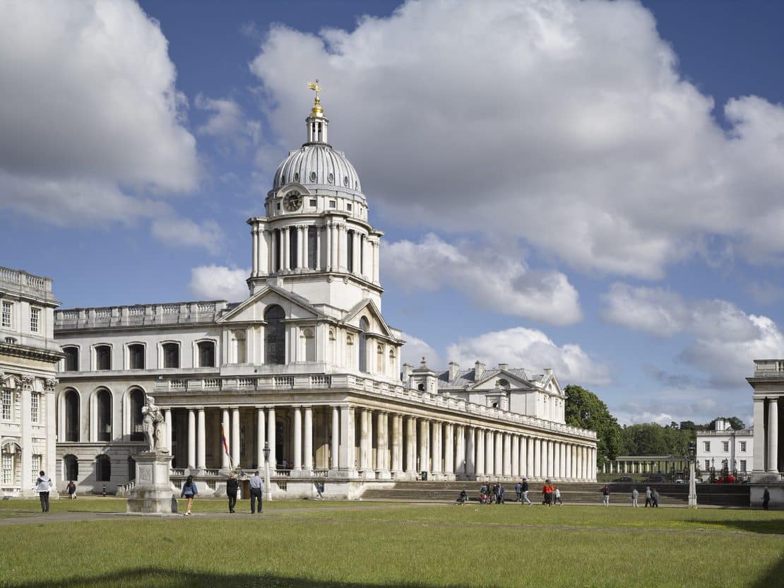 The Old Royal Naval College, the site of Discover Ukraine: Bits Destroyed