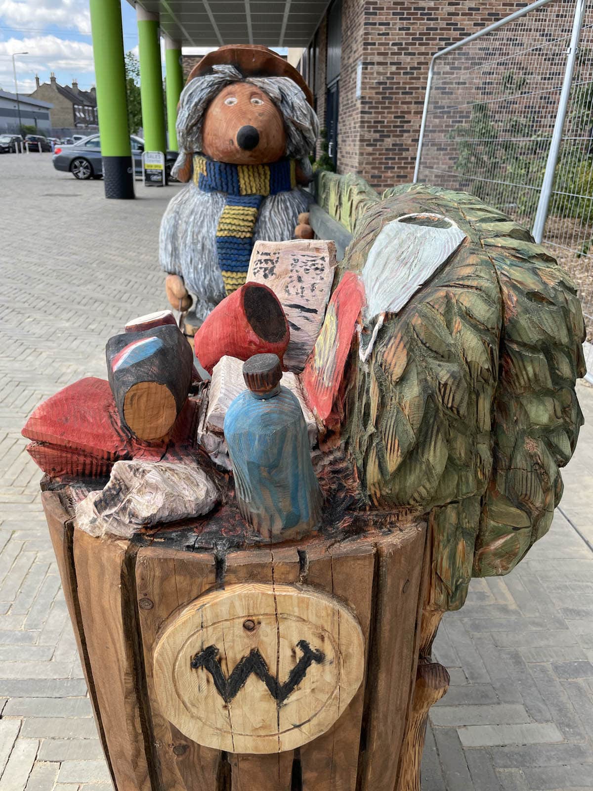 The side of the Orinoco Womble Bench