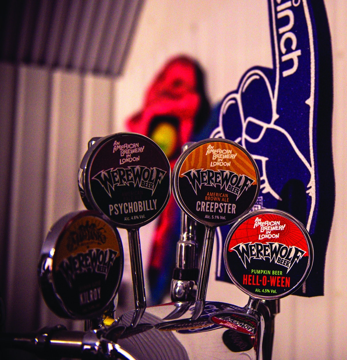 Some of the beers on offer from Werewolf Beer