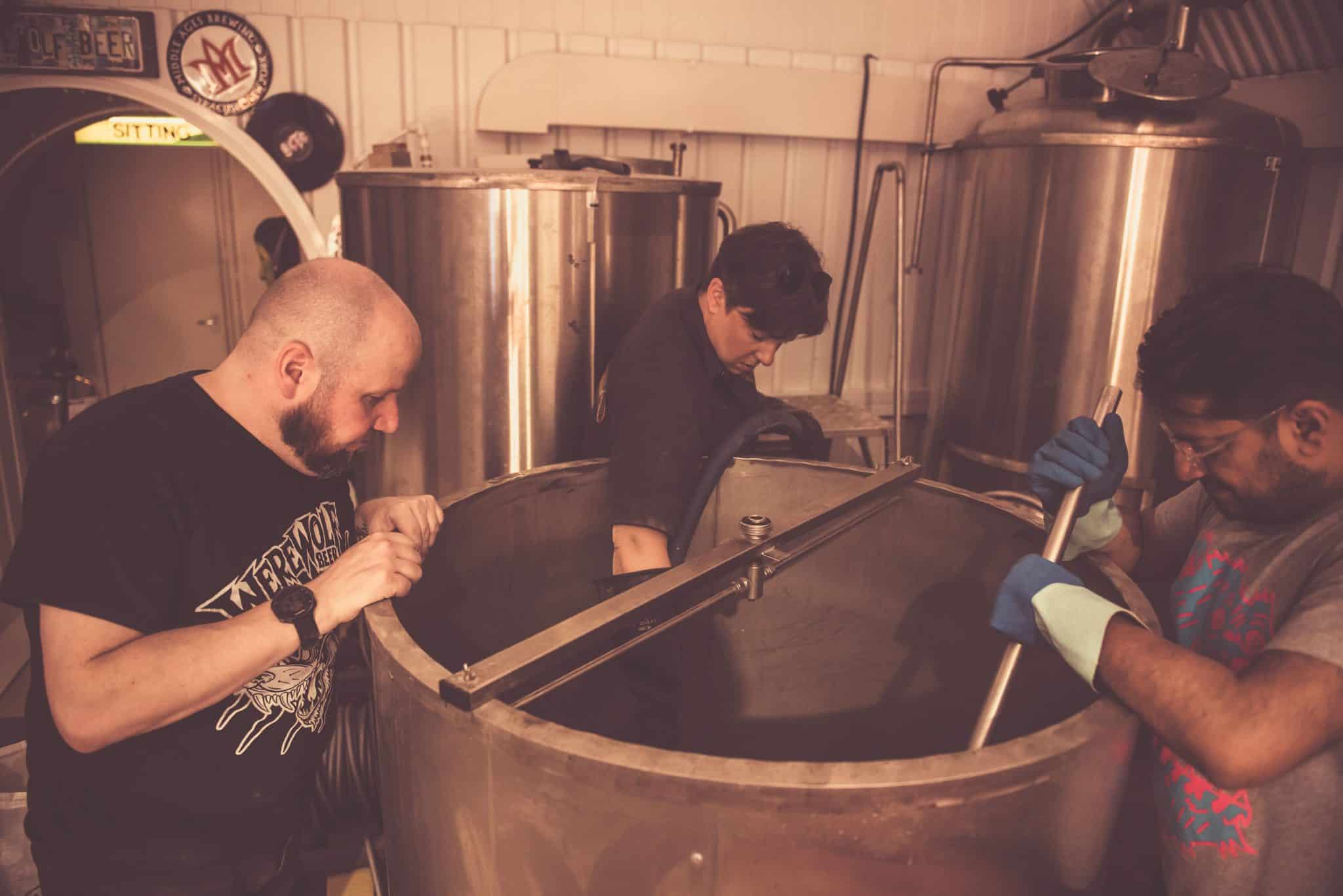 Groovy beer being brewed